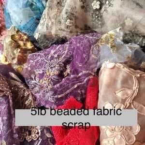 5lb lace fabric scraps craft sewing doll bjd blythe art mixed media monster high